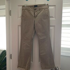 AEO khaki kickboot pants